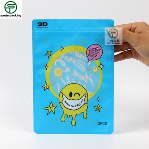 Customized High Quality Recyclable Plastic Packaging Bag for Women's Clothing Socks Valve Zipper Top Matt Surface Open Window - Product Image 6