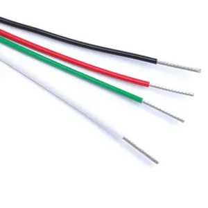 High Temperature K R Type 3 Cable Temperature Sensor Probe FEP Fiberglass Thermocouple Compensating Lead Wire