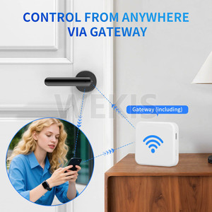 Tuya Smart Anti-Theft Waterproof Door <strong>Lock</strong> Electronic Biometric Fingerprint Door Handle Split Digital Keyless <strong>Lock</strong> for Bedroom - Product Image 2