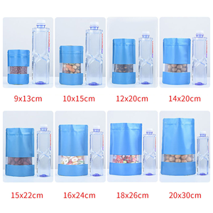 Bolsa de soporte de ventana transparente de alta calidad, bolsa colorida Mylar Doypack con cremallera, papel de aluminio, plástico PET para embalaje de alimentos para bebés - Product Image 3