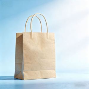 Bolsa de Papel Kraft Ecológica, Reciclable y Biodegradable, con Asa de Cordón, para Exhibiciones, Supermercados, Comida para Llevar, Regalos y Empaquetado - Product Image 3