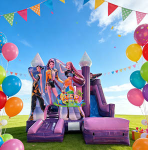 <span class=keywords><strong>Castillo</strong></span> Inflable Morado de Devil Hunter, Ideal para Niños, en Alquiler - Product Image 4