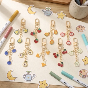 Nuevo Llavero de Frutas Estilo Coreano Inspirado en Instagram, Bonito Colgante de Cereza y Fresa para Bolsos, Accesorio para <span class=keywords><strong>Airpods</strong></span> con Diseño de Corazón de Niña, Ideal para Comercio Transfronterizo - Product Image 1