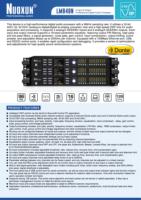 Nuoxun LM848N Sistema de Gestión de Altavoces Dante FIR Profesional Completo, Montable en Rack, Conectividad Inalámbrica/Alámbrica, Metálico