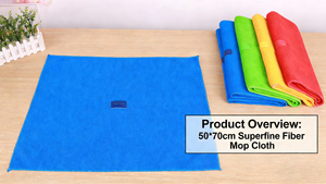 Tête de balai serpillère en microfibre Bunker, couleur personnalisable, écologique, réutilisable, carrée, pour usage domestique, avec corde de rechange - Product Image 4