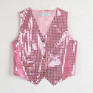Chaleco de traje de lentejuelas brillantes para niños, traje de fiesta de puesta en escena, ropa de baile de Jazz Hip-hop, chaqueta, chaleco para niños y niñas - Product Image 3