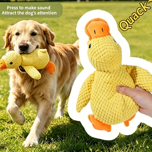 Giocattolo per Cani a Forma di Anatra Ecologico e Carino, Resistente ai Morsi, Gioco da Masticare per Alleviare l'Ansia - Product Image 6