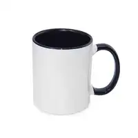 36 x Sublimation Mugs 11oz Blank Coloured Inner or Rim Handle Ceramic  Coffee Mug
