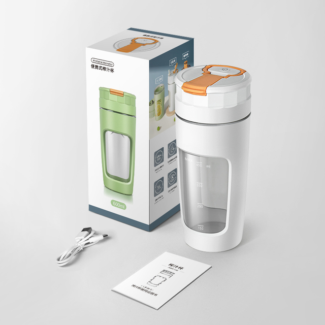 P2060R New Arrival Portable Blender 600ML Wireless Rechargeable USB Juicer Cup Fruit Mixer Smoothie Juicer Blende