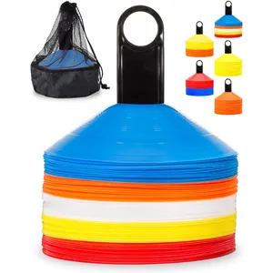 Wholesale Disc Cones (Set of 50) Agility Soccer Cones with Carry Bag and Holder for Training, Football Field Cone Marker