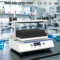 Peralatan Laboratorium LICHEN LED Digital Touch Operasi Kontinu Penggunaan Laboratorium Mixer Vortex Multi-tabung