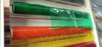 Feuille de PVC souple super claire colorée, PVC flexible en rouleau