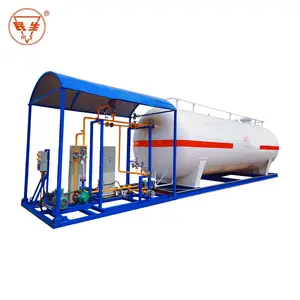 10000 liters LPG Skid Mounted Mobile Propane Filling Station LPG gas filling station