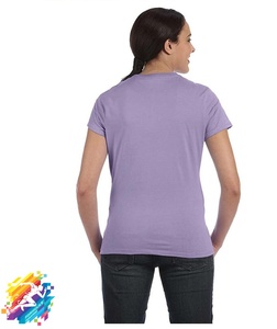Camiseta a Rayas con Cuello Redondo Personalizada de Alta Calidad 100% Algodón para Mujer, Secado Rápido, Ecológica, Tallas Grandes, Venta al Por Mayor - Product Image 3
