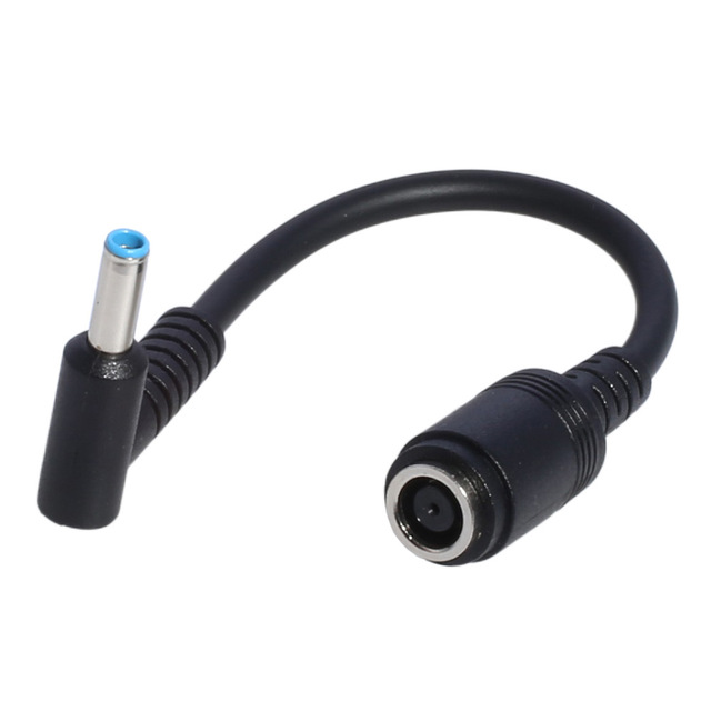 7.4*5.0 mm Female to 4.5*3.0 mm Male DC Power Charger Adapter Converter Connector Short Cable for HP Laptop