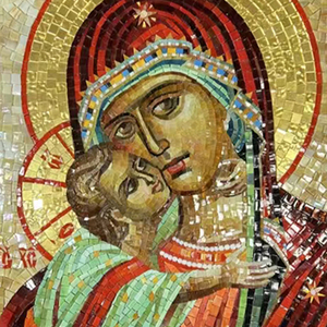 Mosaicos Religiosos Personalizados de Centurymosaic, Arte de Mosaico de la Virgen María, Mosaico de Vidrio y Mármol Hecho a Mano, Diseño de Mural para Pared - Product Image 5