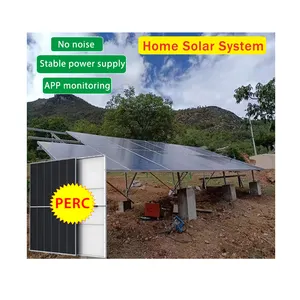 5kw 10kw Potovoltaic सौर पैनल ऊर्जा बिजली व्यवस्था के लिए घर पर फोटोवोल्टिक किट जनरेटर ग्रिड सौर प्रणाली