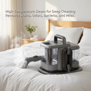 Aspirateur portable CE CB pour tapis, nettoyage humide et sec, avec réservoir d'eau amovible, pour tapis, avec plusieurs accessoires de nettoyage - Product Image 6
