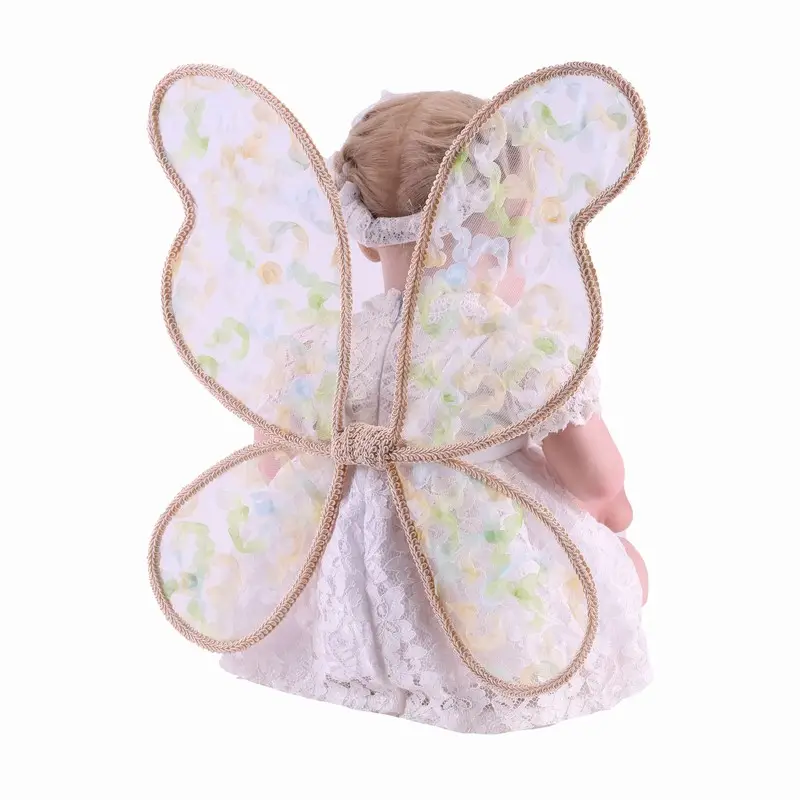 刺繍された花の女の子と蝶の妖精の翼幼児の子供のためのプリンセスエンジェルウィングハロウィーンパーティーの好意