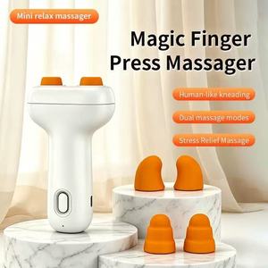 Smart electric mini decompression <b>massager</b>, portable home use, finger pressure reliever, <b>shoulder</b> and <b>neck</b> kneading <b>massager</b> - Product Image 3