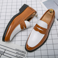 Chaussures décontractées à enfiler type mocassins Penny, tailles 38-46, design classique durable, en cuir synthétique, chaussures habillées