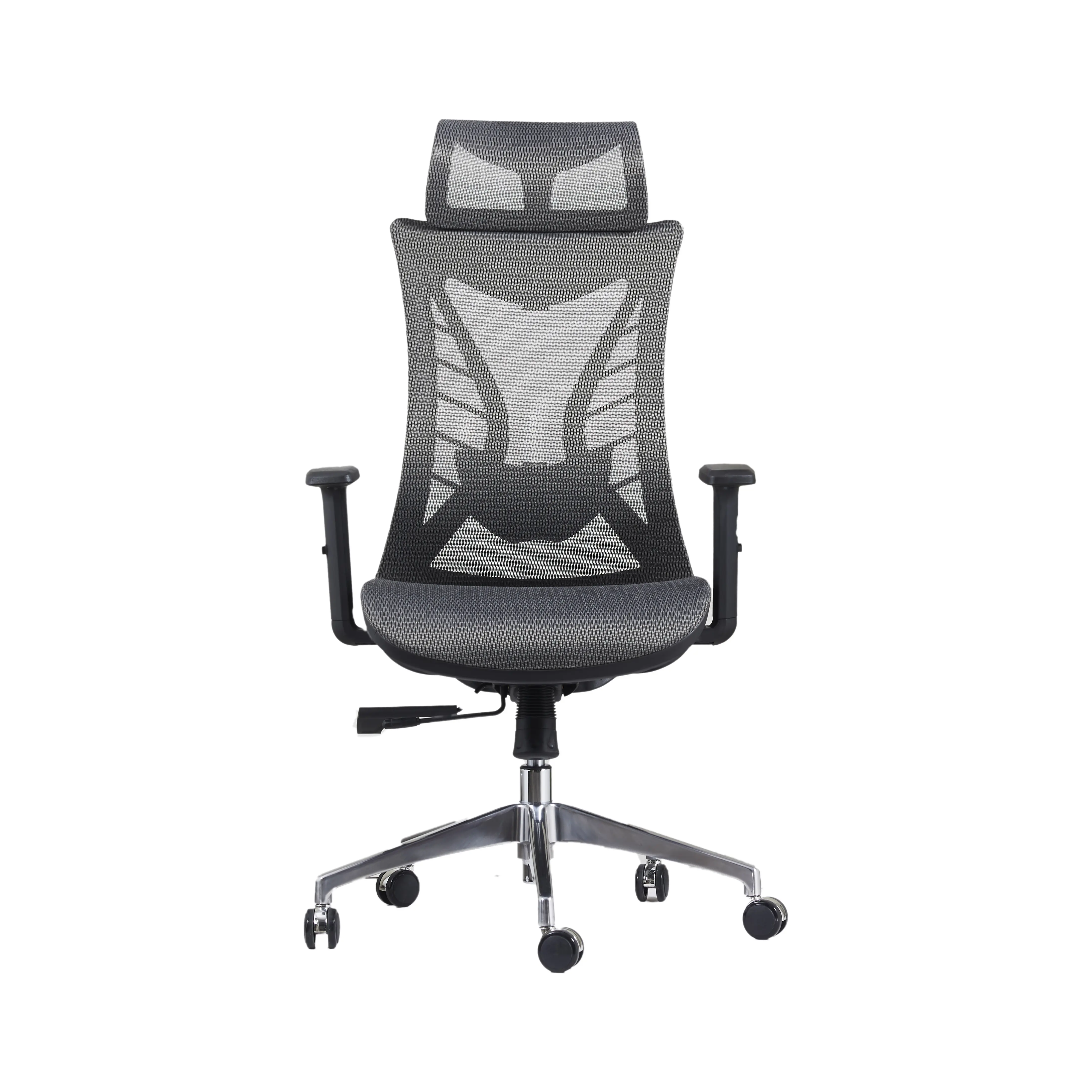 Drehbarer verstellbarer Schiebe-Vollgitter-Kunststoff rahmen 2D-Armlehne Executive Office Chair