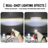 Ampoule de phare LED 50W 6500K 5000 Lumens Super Lumineuse avec Lentille de Faisceau Intégrée, Faisceau Haut/Bas, Plug & Play 12V pour Voiture et Moto