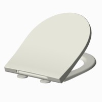 SUNTEN SU056 Couvercle de siège de toilette blanc en matériau UF certifié ISO9001, fermeture douce, dégagement rapide, installation rapide à un bouton, haute qualité