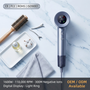 Secador de <span class=keywords><strong>Pelo</strong></span> Iónico Profesional con <span class=keywords><strong>Plancha</strong></span> y Difusor, Alta Velocidad 1600W, Secador de Viaje para Hotel y Salón de Belleza - Product Image 2