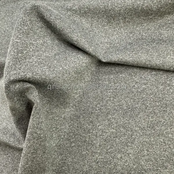 180gsm Solid Plain Dye Knitted 92% Poliéster 8% Spandex Cation Único Jersey Função Sport Wear Tecido Para Sport T Shirt