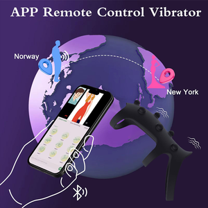 Cincin kunci bergetar Remote control menggoda cincin penundaan Penis Affine tahan lama artefak Masturbator pria dewasa bergetar suami dan istri - Product Image 3