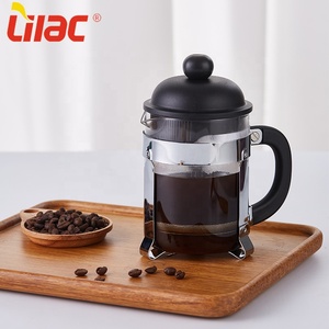 French Press Lilac FREE Sample 600ml 800ml 1000ml Low Price Dropshipping Coffee Maker Cafetiere Stainless Glass Coffee French Press