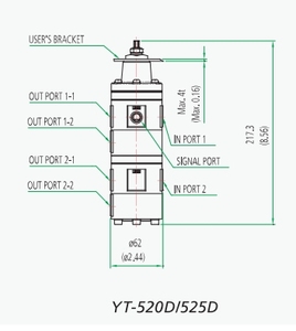 รีเลย์แบบกระชับชนิดลมนิวแมติก รุ่น YTC YT-520/525 SERIES - Product Image 4