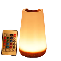 Lampe de chevet moderne à LED avec télécommande USB rechargeable, lumière d'ambiance créative à changement de couleur RGB tactile