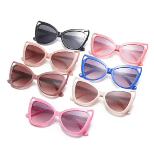 Wholesale Children's Butterfly Frame Cross-Border Fashion Sunglasses Cute Cat Ears Frame PC Material For Boys And Girls