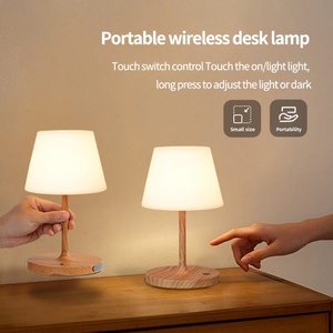 Lampe de douche moderne simple rechargeable et étanche, lampe de table pour lecture, chambre à coucher, salon, lampes à piles IP44 - Product Image 3