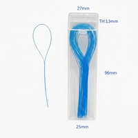Fil dentaire orthodontique avec enfileur pour espaces étroits, appareils dentaires, implants, larges espaces entre les dents, boîte en plastique, nylon, GMP, fabriqué en usine