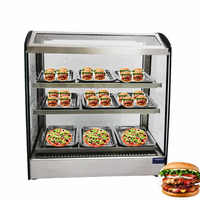 Vitrine chauffante électrique pour comptoir, équipement de cuisine pour restaurant, idéale pour la restauration rapide