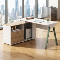 Poste de travail de bureau individuel avec cloison de séparation, bureau informatique moderne, ensemble de mobilier de direction de luxe, vente en gros