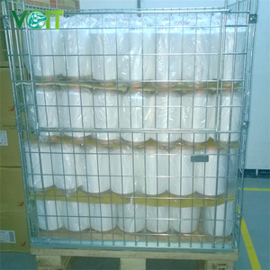 Ahşap paletler için verimli depolama dayanıklı çelik katlanabilir istiflenebilir palet kafesleri - Product Image 5