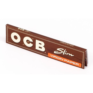 For King Size Slim Classic Brown Unbleached 32 Leaves Square Silicone Rolling Papers 50 Booklets/<b>Box</b> Economically Priced for - Product Image 4