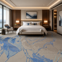 Tapis imprimé en nylon sur mesure 3D de luxe pour chambre d'hôtel 5 étoiles