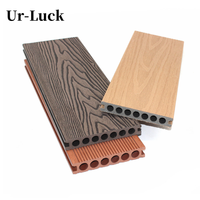 Plancher de terrasse extérieur en WPC massif Linyi, revêtement composite bois-plastique, imperméable, antidérapant, pour jardin