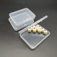 Boîte de rangement en plastique transparente imperméable pour le stockage de bijoux, de perles et de pièces