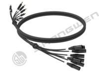 Câble audio multipaire 8 canaux XLR 3 broches, rallonge de signal studio mâle XLR Cannon vers jack TRS mâle 6,35 mm