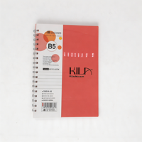 Cahier à spirales ligné personnalisé, cahier à spirales à couverture rigide B5, cahiers à spirales en gros avec couverture transparente en PP
