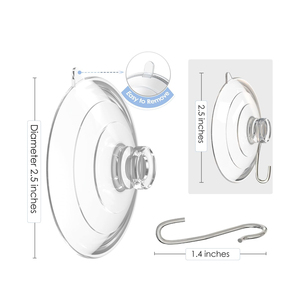 Hookei Hot Bán Nhiệm Vụ Nặng Nề Hút Cốc Móc Cho Kính Cửa Sổ Dấu Hiệu Kỳ Nghỉ Đồ Trang Trí Suncatchers Với Kim Loại Móc - Product Image 6