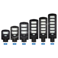 Lampadaire solaire LED tout-en-un 150W avec télécommande, lampadaires solaires étanches (lot de 10)