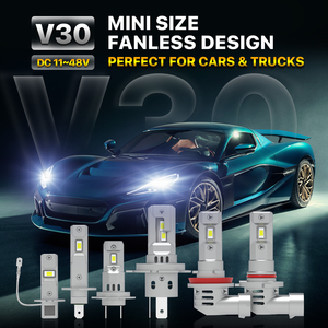 Mini formato H1 H3 LED lampadina 90W Canbus 10000LM Fanless 12V 24V 48V H7 H18 H11 9005 9006 auto camion Led Lampade accessori - Product Image 2