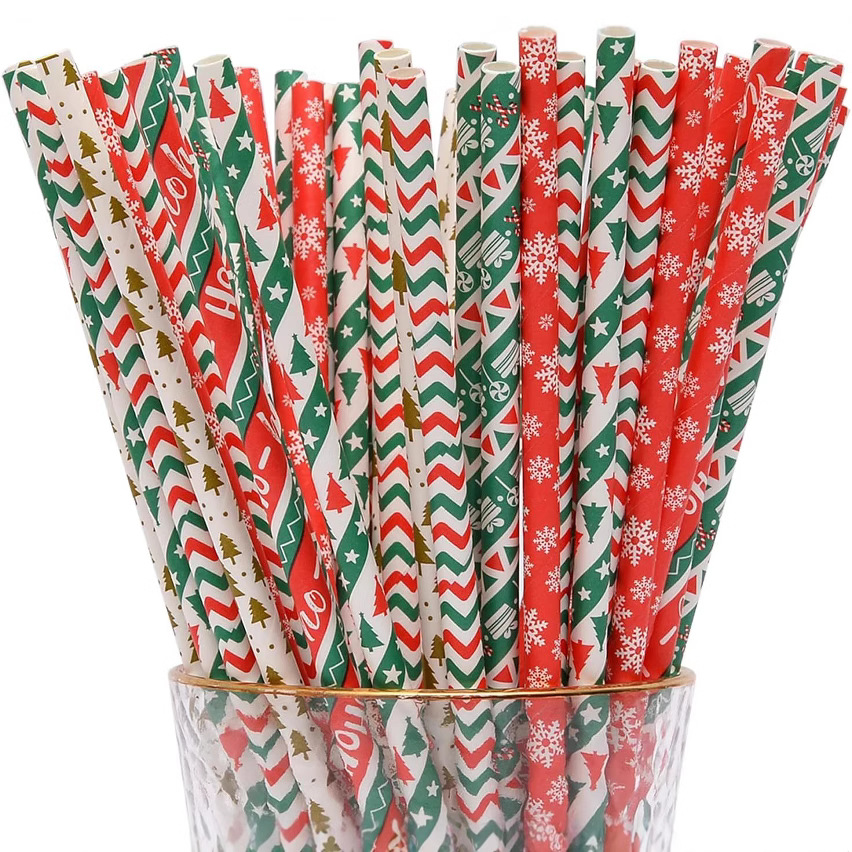 Wholesale Durable paper straws for Milk Pearl Tea Beverage